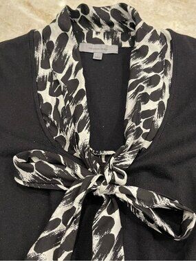 Classiques Entier | Knit Blouse with Attached Scarf | Size Small